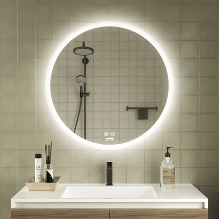 Ronde badkamer spiegel - Drainhandel