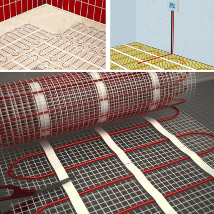 Elektrische vloerverwarming 200 Watt/m² complete set - Mat 10 m² | 2000 watt - Drainhandel