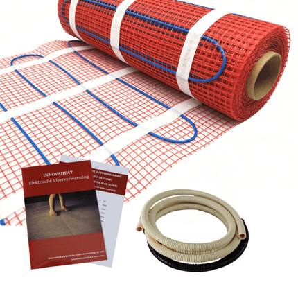 Elektrische vloerverwarming 200 Watt/m² complete set - Mat 10 m² | 2000 watt - Drainhandel