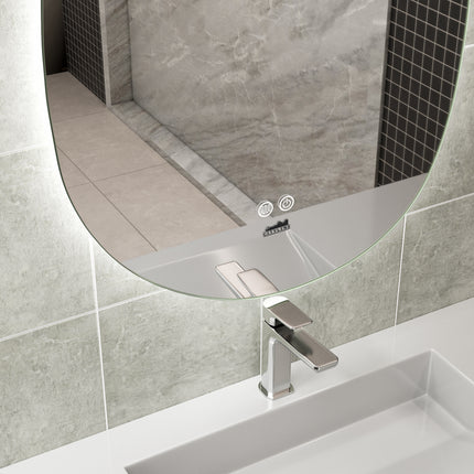 Moderne Badkamer Spiegel "Bardosu" - 80 x 60 cm - LED & Anti - condens - Drainhandel