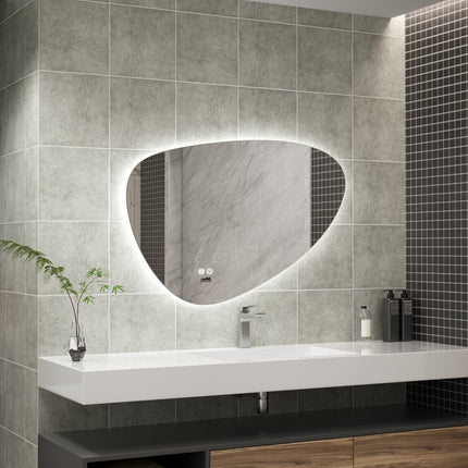 Moderne Badkamer Spiegel "Sassari" - 60 x 90 cm - LED & Anti - condens - Drainhandel