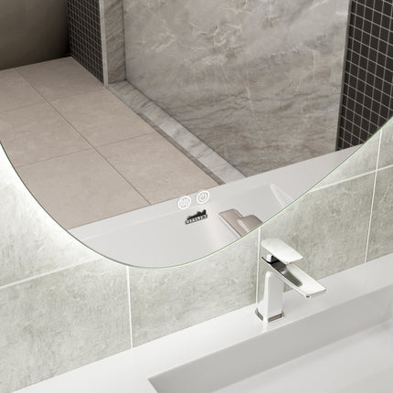 Moderne Badkamer Spiegel "Sassari" - 60 x 90 cm - LED & Anti - condens - Drainhandel