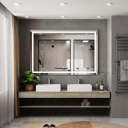Moderne Badkamer Spiegel "Ottana" - 80 x 120 cm - LED & Anti - condens - Drainhandel