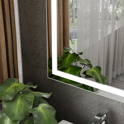 Moderne Badkamer Spiegel "Ottana" - 80 x 120 cm - LED & Anti - condens - Drainhandel