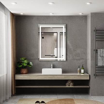 Moderne Badkamer Spiegel "Ottana" - 80 x 60 cm - LED & Anti - condens - Drainhandel