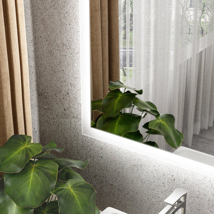 Moderne Badkamer Spiegel "Oristano" - 80 x 120 cm - LED & Anti - condens - Drainhandel