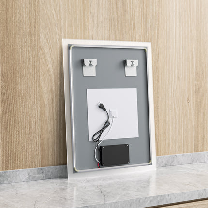 Moderne Badkamer Spiegel "Oristano" - 80 x 60 cm - LED & Anti - condens - Drainhandel