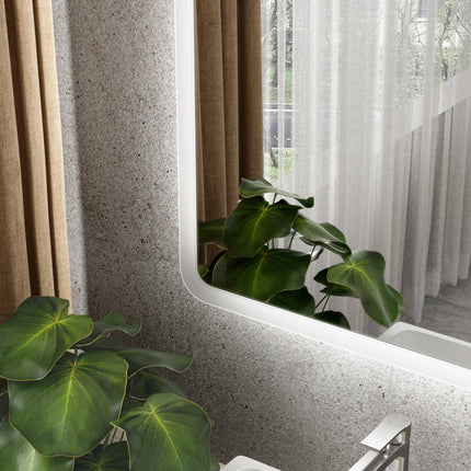 Moderne Badkamer Spiegel "Alghero" - 80 x 120 cm - LED & Anti - condens - Drainhandel