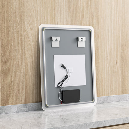 Moderne Badkamer Spiegel Alghero - 80 x 60 cm - LED & Anti - condens - Drainhandel