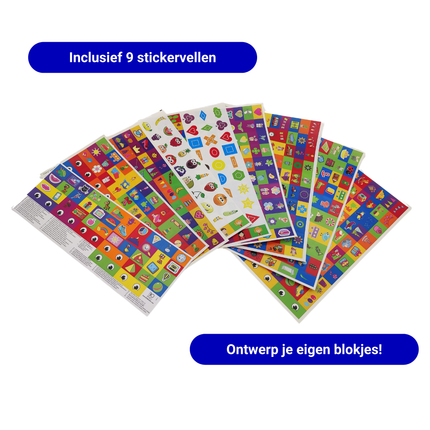 CityLine Biobuddi Big Blocks XXL set - In Olifant Box - Rozerood