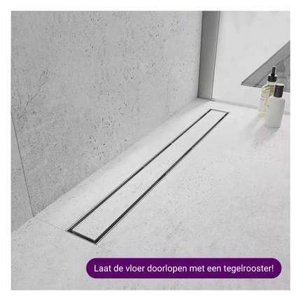 CityLine Douchegoot RVS 60 cm flens Basic met zijuitloop