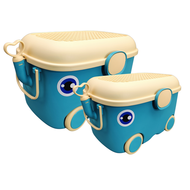 CityLine Olifanten opbergbox Blauw - Set van 2