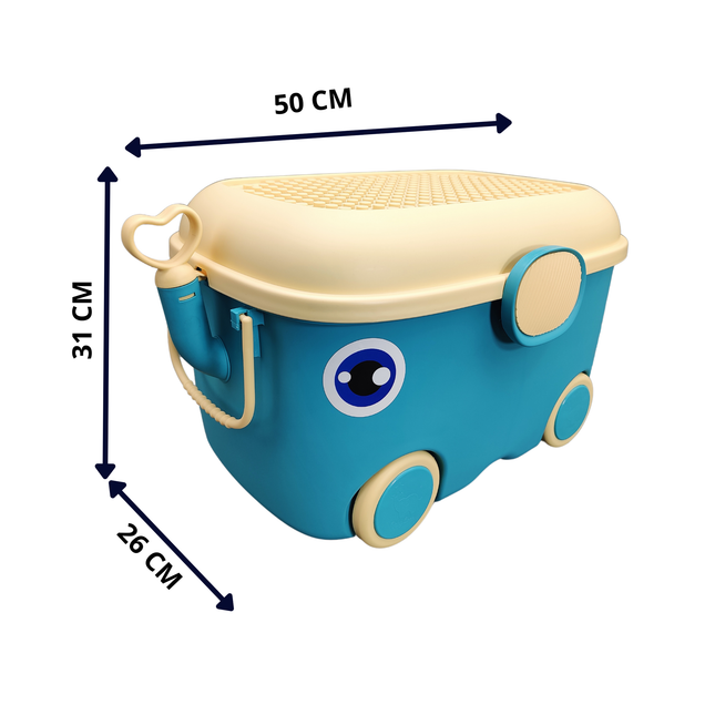 CityLine Olifanten opbergbox Blauw - Set van 2