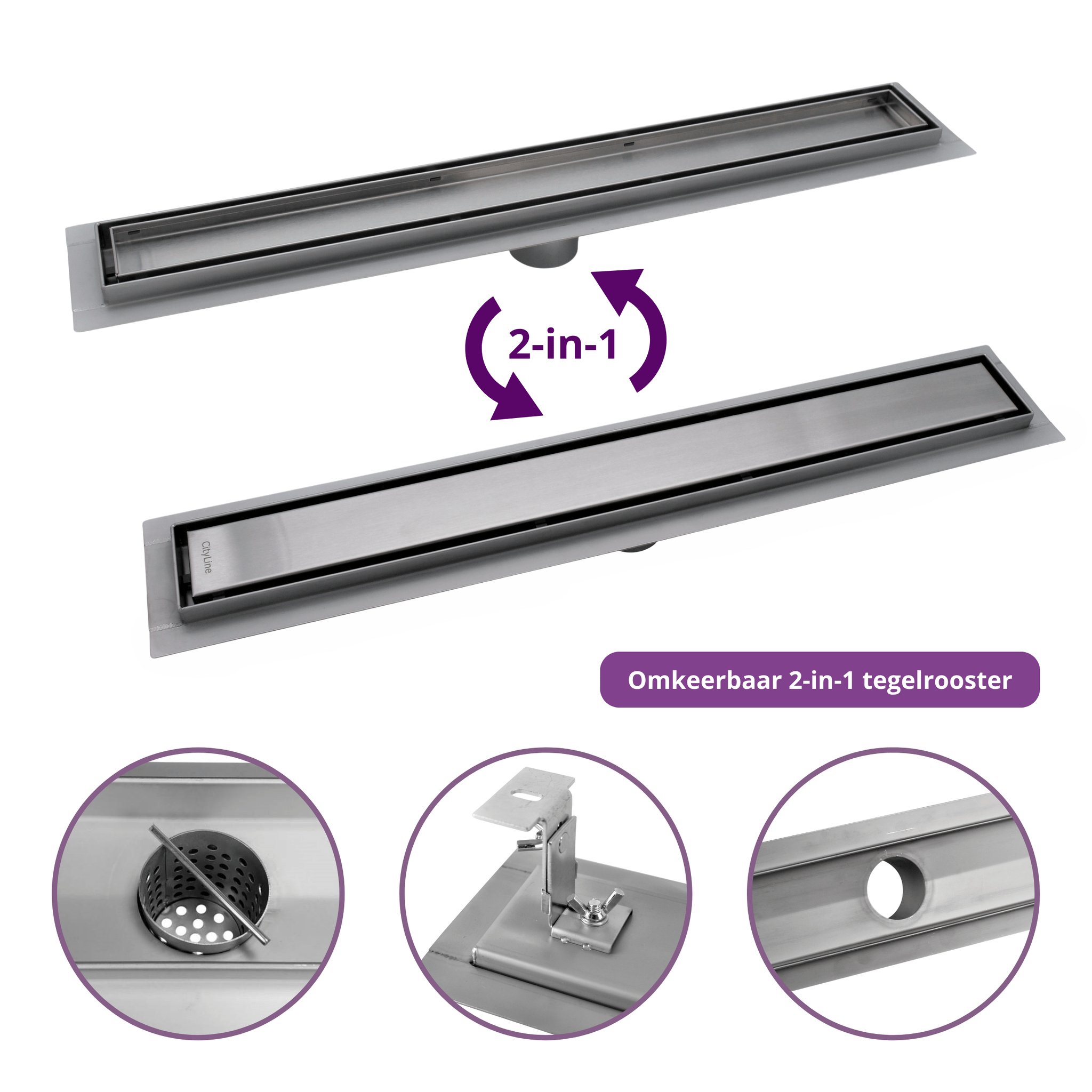 Douchegoot RVS met flens 100 - Sani-Supply B.V Douchegoot RVS met flens 100 - Sani-Supply B.V