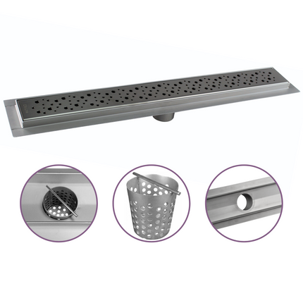 CityLine RVS douchegoot 30 cm met onderuitloop