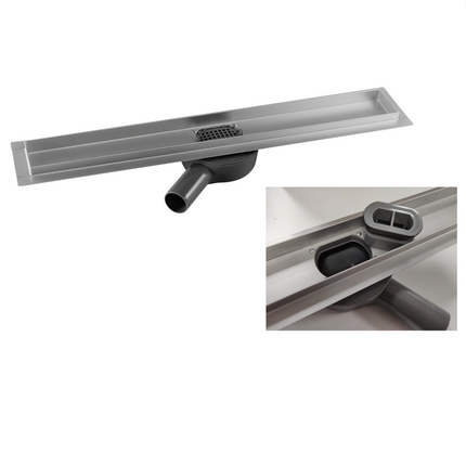 CityLine RVS Flex douchegoot 90 cm Flens - 360 ° Draaibaar sifon