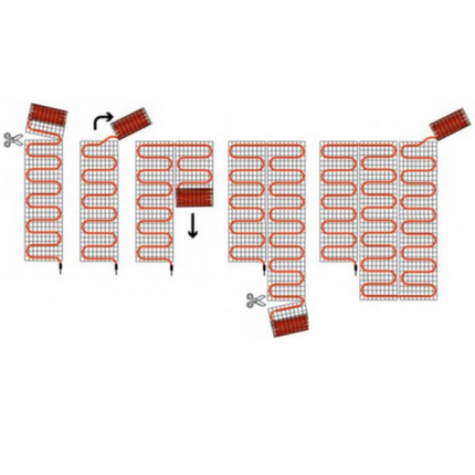 Innovaheat Elektrische vloerverwarming op mat - 1,5 m²