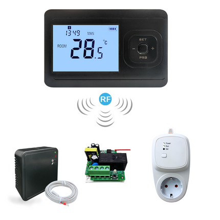 VH Control "Echo" Draadloze programmeerbare thermostaat - Zwart