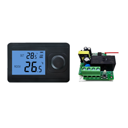 VH Control "Otus" Draadloze RF thermostaat - Mat Zwart