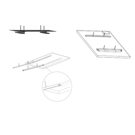 VH Infrarood paneel Milano HT - Plafond - 600 watt - 30 x 150 cm